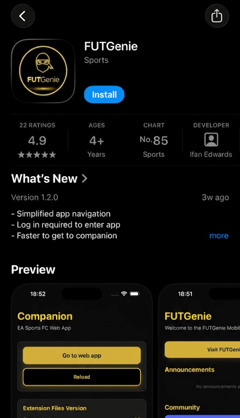 App Store Page