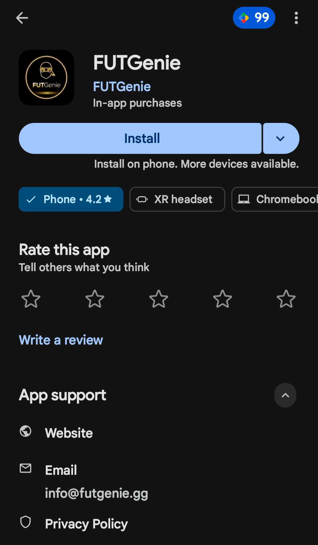 Chrome Web Store Page