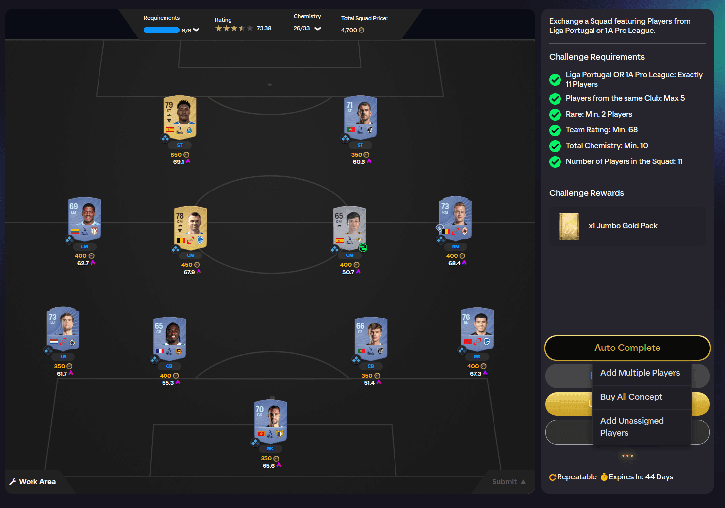 SBC more options
