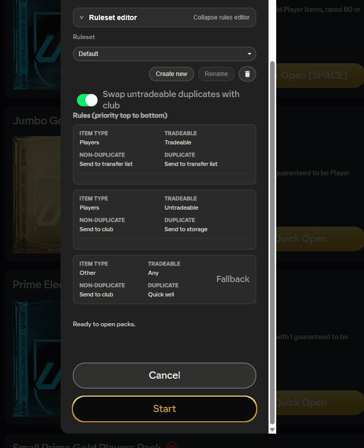 Default Ruleset