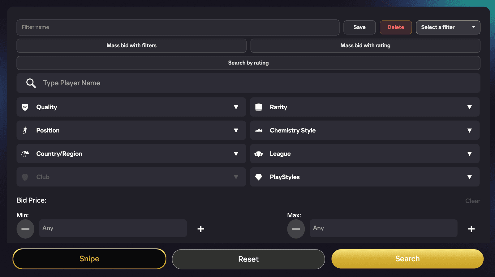 FC 26 Web App Sniping and Transfer Market Tools
