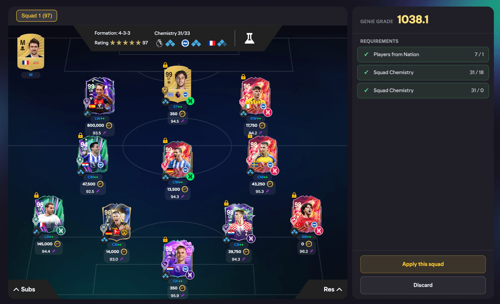 Genie Squad Builder: Auto Build FC 26 Squads
