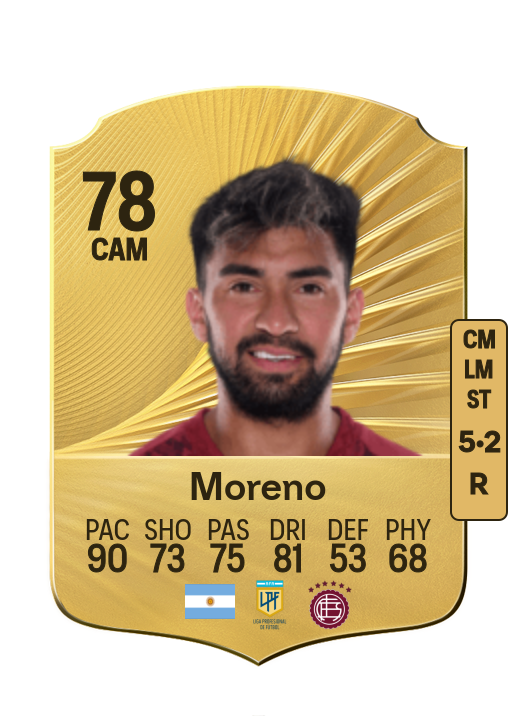 Marcelino Moreno card