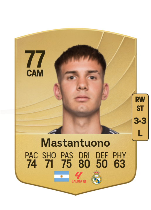 Franco Mastantuono card