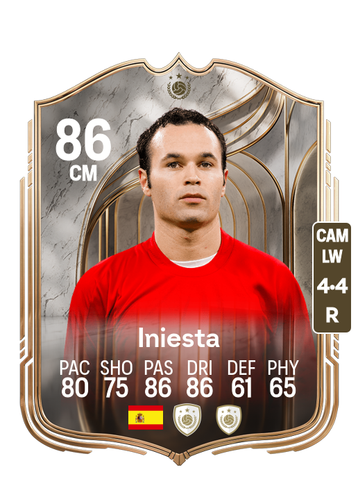 Andrés Iniesta Luján card