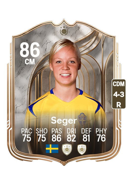 Caroline Seger card