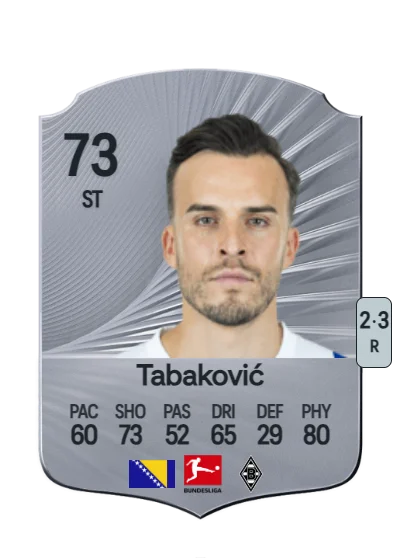 Haris Tabaković card