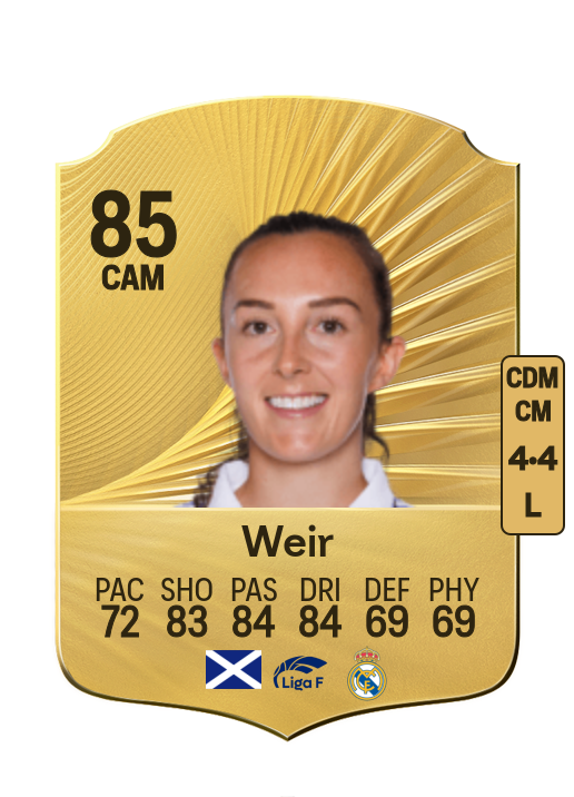 Caroline Weir card