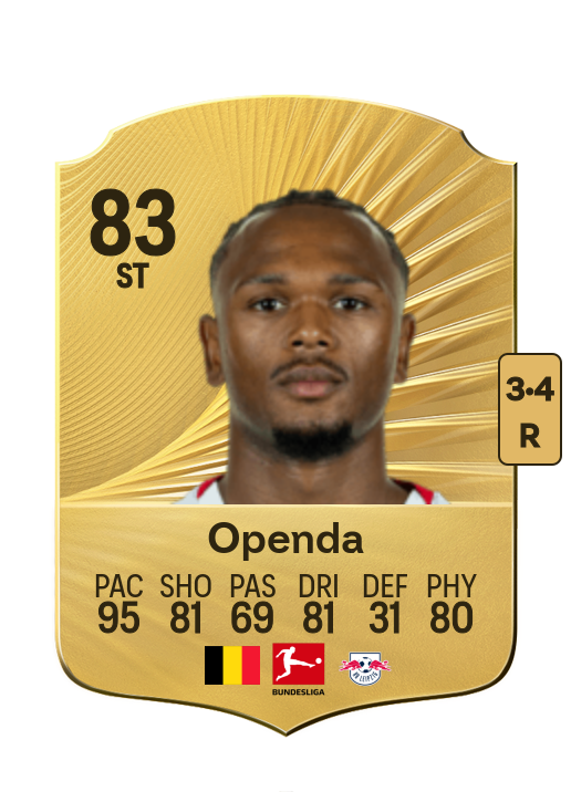 Loïs Openda card