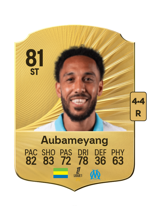 Pierre-Emerick Aubameyang card