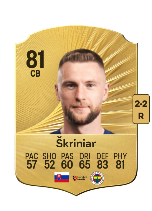 Milan Škriniar card