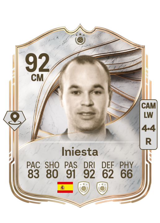 Andrés Iniesta Luján card