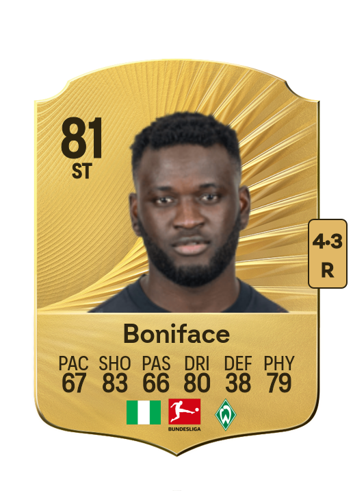 Victor Boniface card